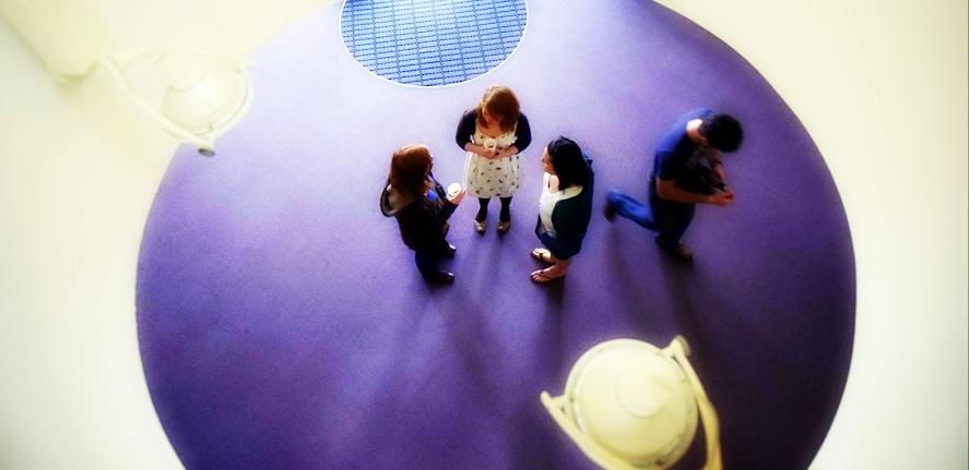 Building interior, students. © University of Cambridge. All Rights Reserved. 
